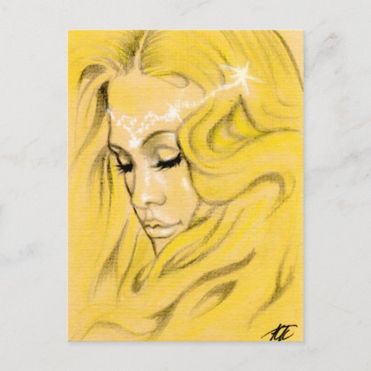 Sunny Days Mermaid Postcard Postkarte (Vorderseite)