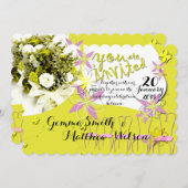 Sunny Days Wedding Einladung (Vorne/Hinten)