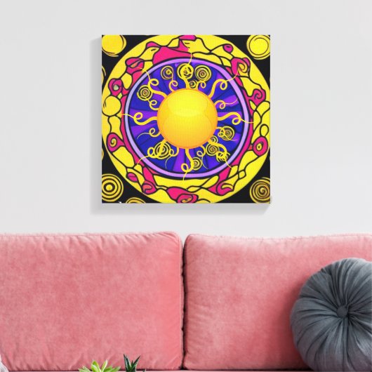 Sunny Daze Leinwanddruck (Insitu (Wohnzimmer))