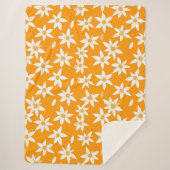 Sunny Delight Blume Muster Sherpadecke (Vorderseite)