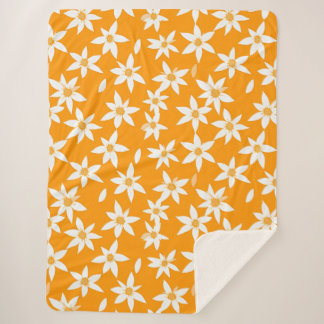 Sunny Delight Blume Muster Sherpadecke