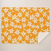 Sunny Delight Blume Muster Sherpadecke (Vorderseite (Horizontal))