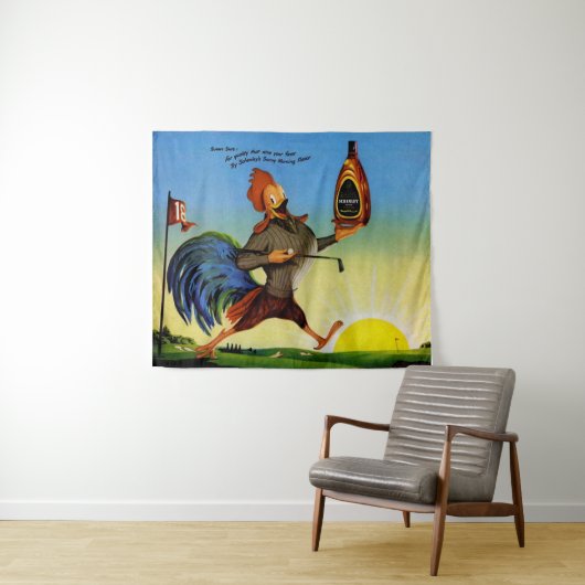 Sunny der Schenley Bourbon-Hahn Wandteppich (Beispiel (Horizontal))