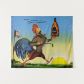 Sunny der Schenley Bourbon-Hahn Wandteppich (Vorderseite (Horizontal))