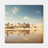 Sunny Desert Oasis Magnet (Vorne)
