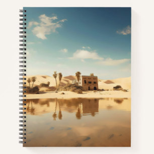 Sunny Desert Oasis Notizblock