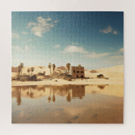 Sunny Desert Oasis Puzzle (Vertikal)