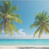 Sunny destination vibe aufkleber (Vorderseite)