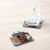 Sunny Dobermann Getränkeuntersetzer (Rechte Seite)