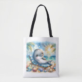 Sunny Dolphin Bliss Tasche (Vorderseite)