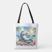 Sunny Dolphin Bliss Tasche (Rückseite)