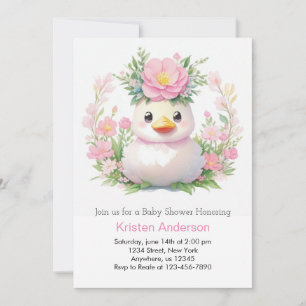Sunny Ducklings Baby Dusche Einladung