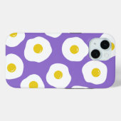 Sunny Egg Lila iPhone 15 Fall Case-Mate iPhone Hülle (Rückseite (Horizontal))