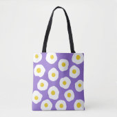 Sunny Egg Lila Tote Bag Tasche (Vorderseite)