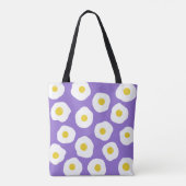 Sunny Egg Lila Tote Bag Tasche (Rückseite)