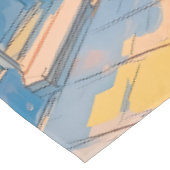 Sunny European Street Cosy Architecture Travel Art Tischdecke (Schrägansicht)