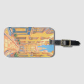 Sunny European Street Gepäcktag - Gemütliche Reise Gepäckanhänger (Vorderseite (Horizontal))