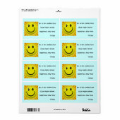 Sunny Face Labels (Vorne)