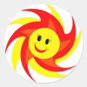 Sunny Face Stickers (Vorderseite)