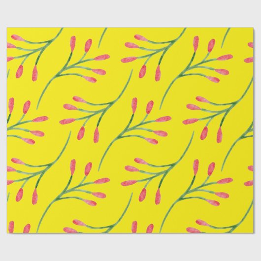 Sunny Floral Geschenkpapier (Flach)