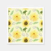Sunny Floral Pattern Napkins Serviette (Vorderseite)
