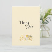 Sunny Floral Vielen Dank Karte (Stehend Vorderseite)