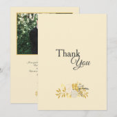 Sunny Floral Vielen Dank Karte (Vorne/Hinten)