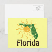 Sunny Florida Postcard Postkarte (Vorne/Hinten)