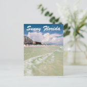 Sunny Florida Postkarte (Stehend Vorderseite)