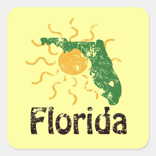 Sunny Florida Stickers (Vorderseite)