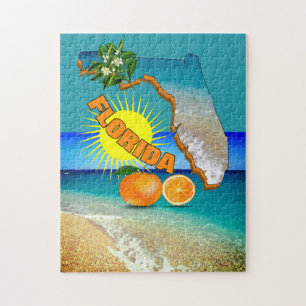 Sunny Florida Sunshine Orange Blossom Reisen Puzzle