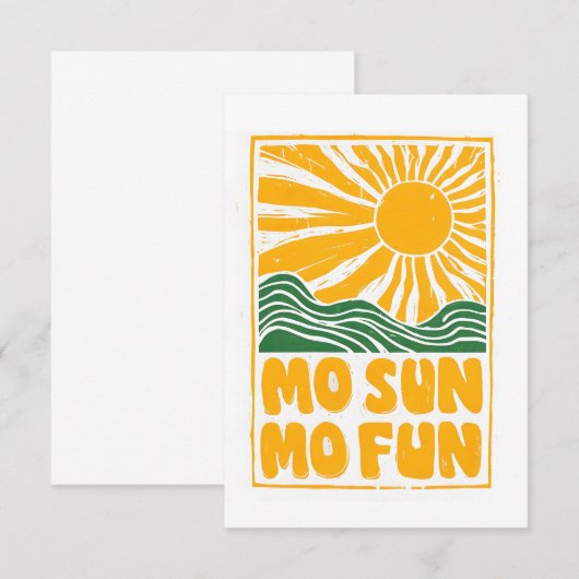 Sunny Fun Fiesta Begleitkarte (Vorne/Hinten)