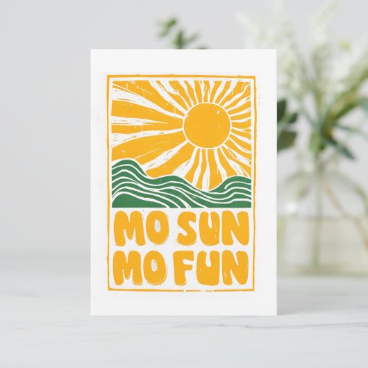 Sunny Fun Fiesta Begleitkarte (Stehend Vorderseite)