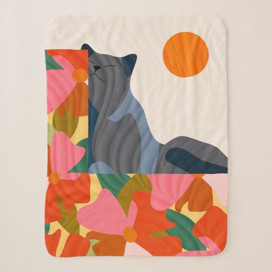 Sunny Garden Cat Sherpadecke (Vorderseite)