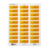 Sunny Geblüht Personalisierte Labels: (Vorne)