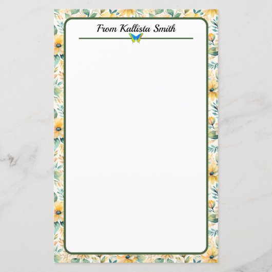 Sunny Gold Blume (Vorderseite)