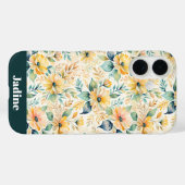 Sunny Gold Blume Case-Mate iPhone Hülle (Rückseite (Horizontal))
