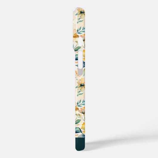 Sunny Gold Blume Case-Mate iPhone Hülle (Rückseite / Links)