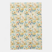 Sunny Gold Blume Geschirrtuch (Vertikal)