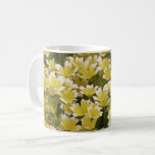 Sunny Gold White Blume Kaffeetasse (Vorderseite Links)