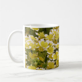 Sunny Gold White Blume Kaffeetasse