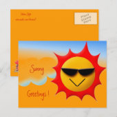 Sunny Greetings Postcard Postkarte (Vorne/Hinten)