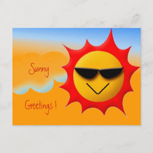 Sunny Greetings Postcard Postkarte