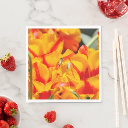 Sunny Honey Bee Serviette (Beispiel)