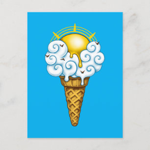 Sunny Ice Cream Postkarte