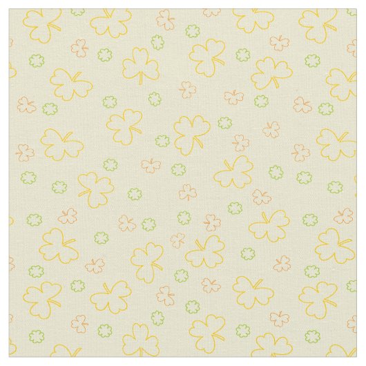 Sunny Irish Kleeblatts Stoff (Nahaufnahme)