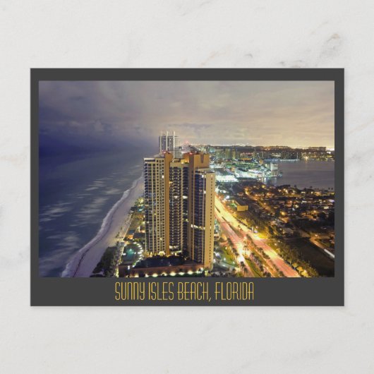 Sunny Isles Beach, Florida, USA. Postkarte (Vorderseite)