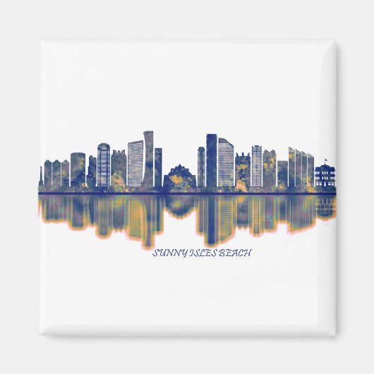Sunny Isles Beach Skyline Magnet (Vorne)