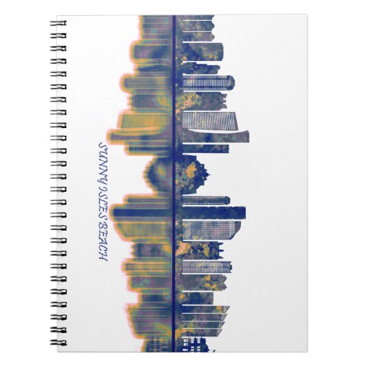 Sunny Isles Beach Skyline Notizblock (Vorderseite)