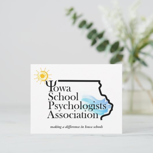 Sunny ISPA Logo Postkarten (Stehend Vorderseite)